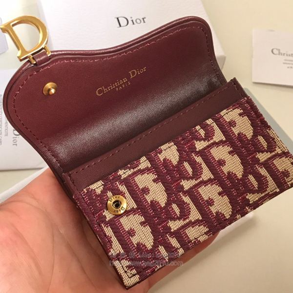 Dior包 迪奧復古經典Oblique印花 D家新款馬鞍小卡包 2044  Dyd1032